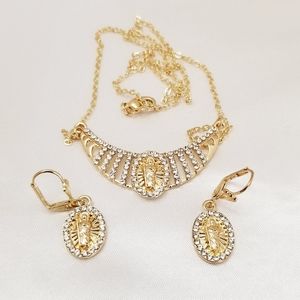 Saint Jude Necklace Set. 14K Gold Plated.  New